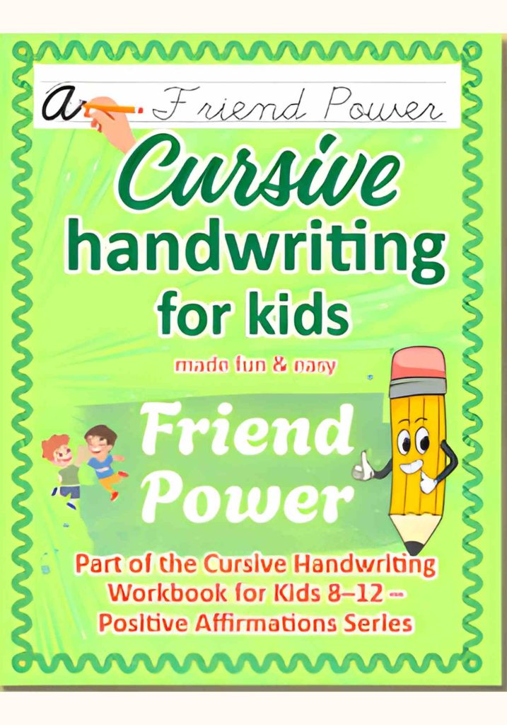 Cursive handwriting workbook for kids
