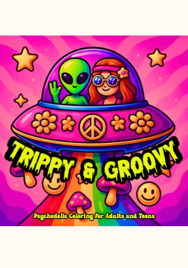 Alien and girl in spaceship