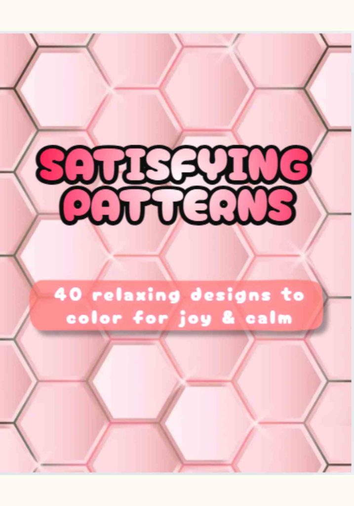 Satisfying patterns coloring book